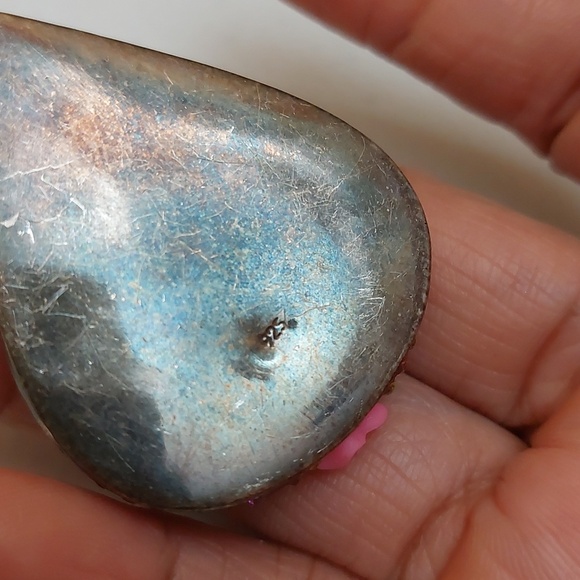 Frida Kahlo Inspired Vibrant Multicolor Crystal Paved Sterling Silver Pendant - Picture 5 of 10